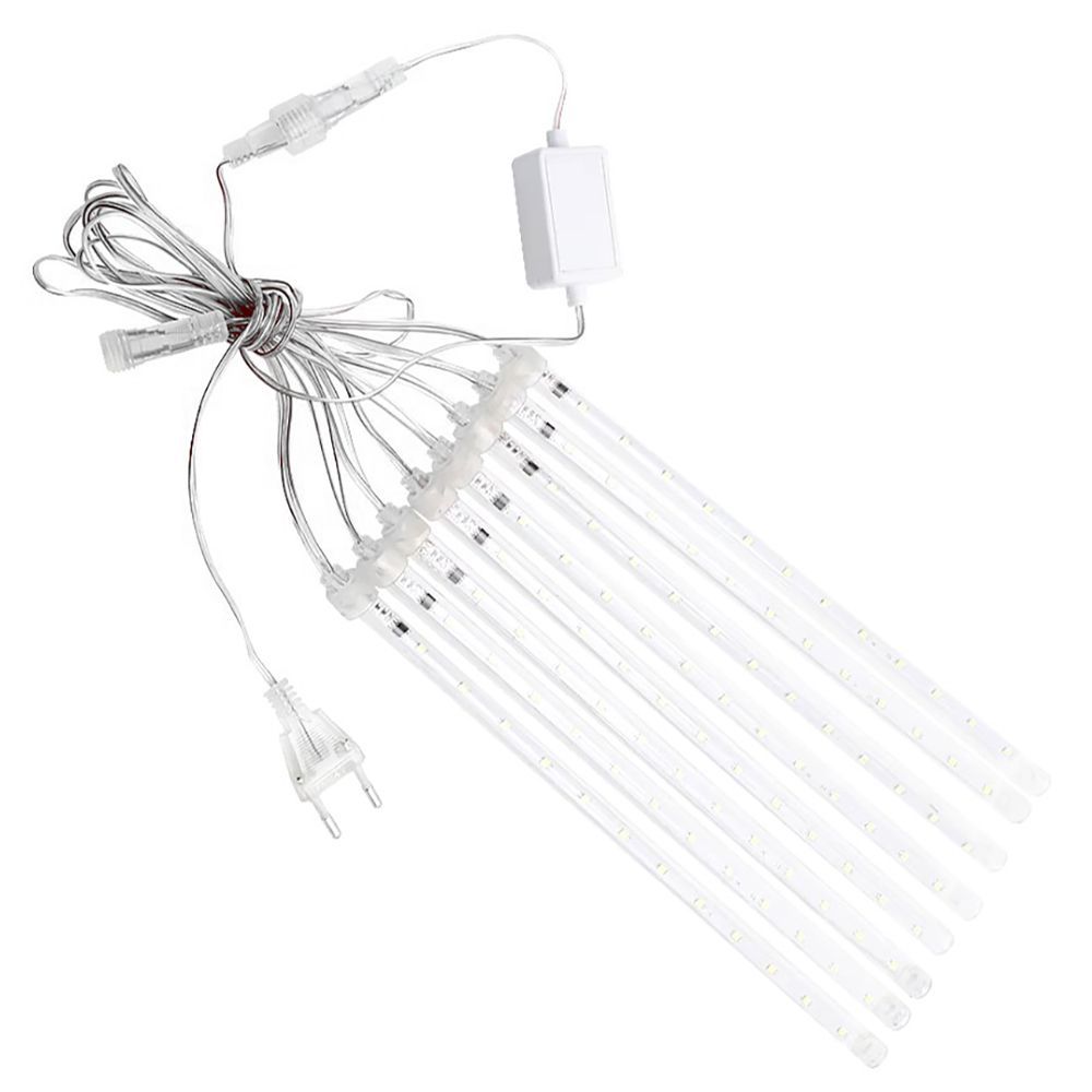 Светодиодная гирлянда Feron CL586 занавес Сосульки 4.5*0.5м +  сетевой шнур 3м, 5000K динамичный, c 