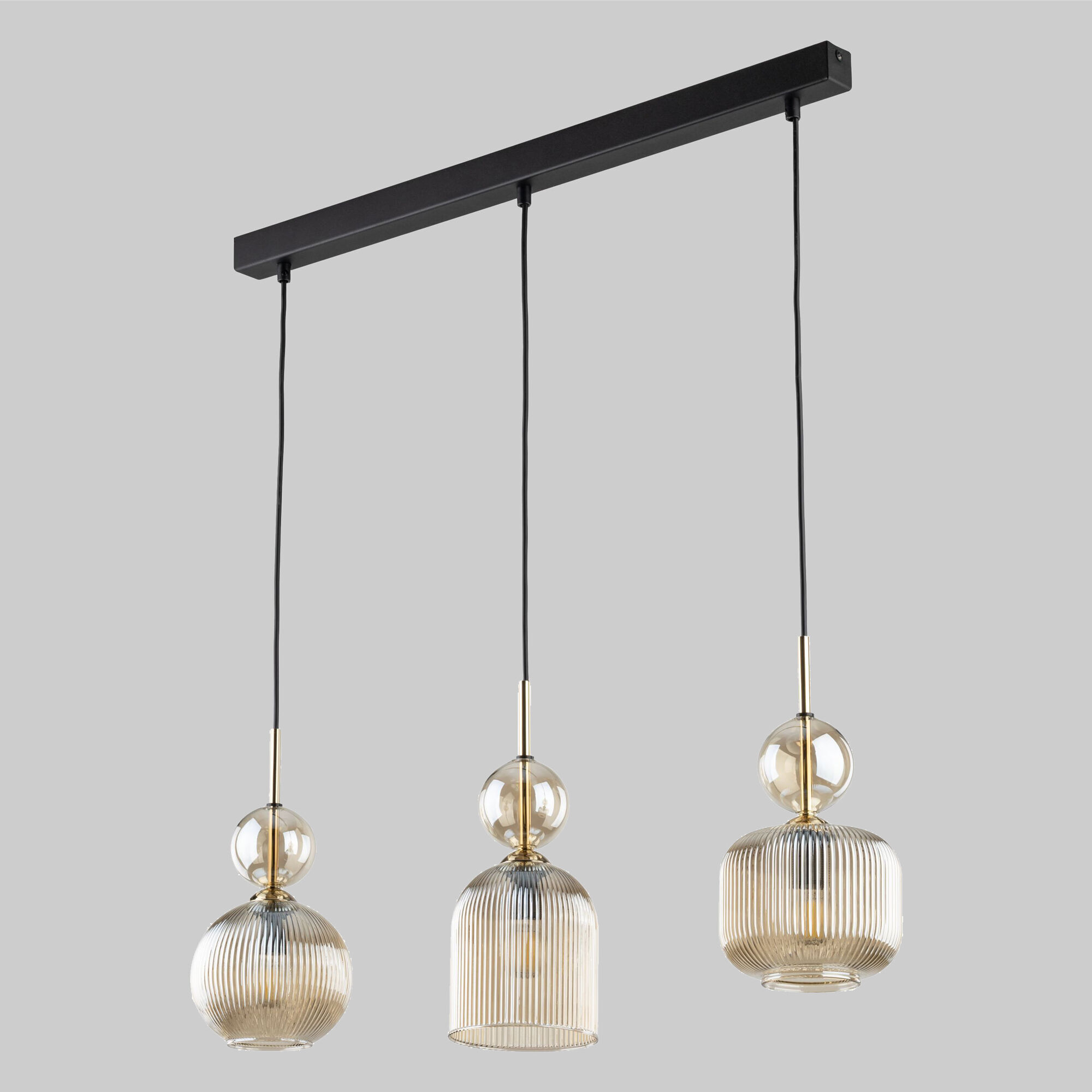 Подвесной светильник со стеклянными плафонами 11042 Sophia Cognac TK Lighting