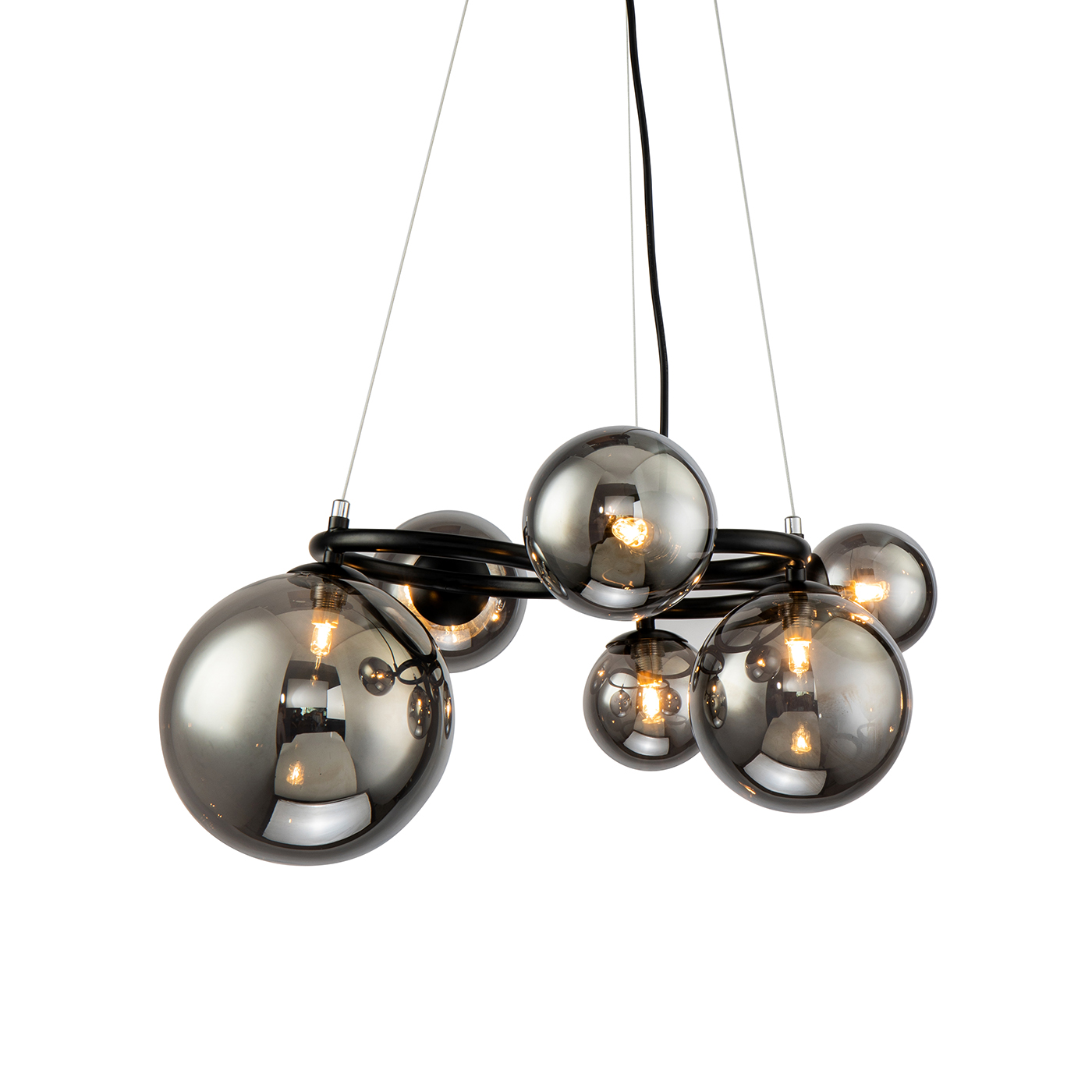 Люстра Delight Collection Wendt 6 black/smoky