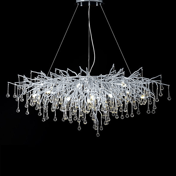 Люстра Bijout Chandelier Silver Long Great Light LS60495
