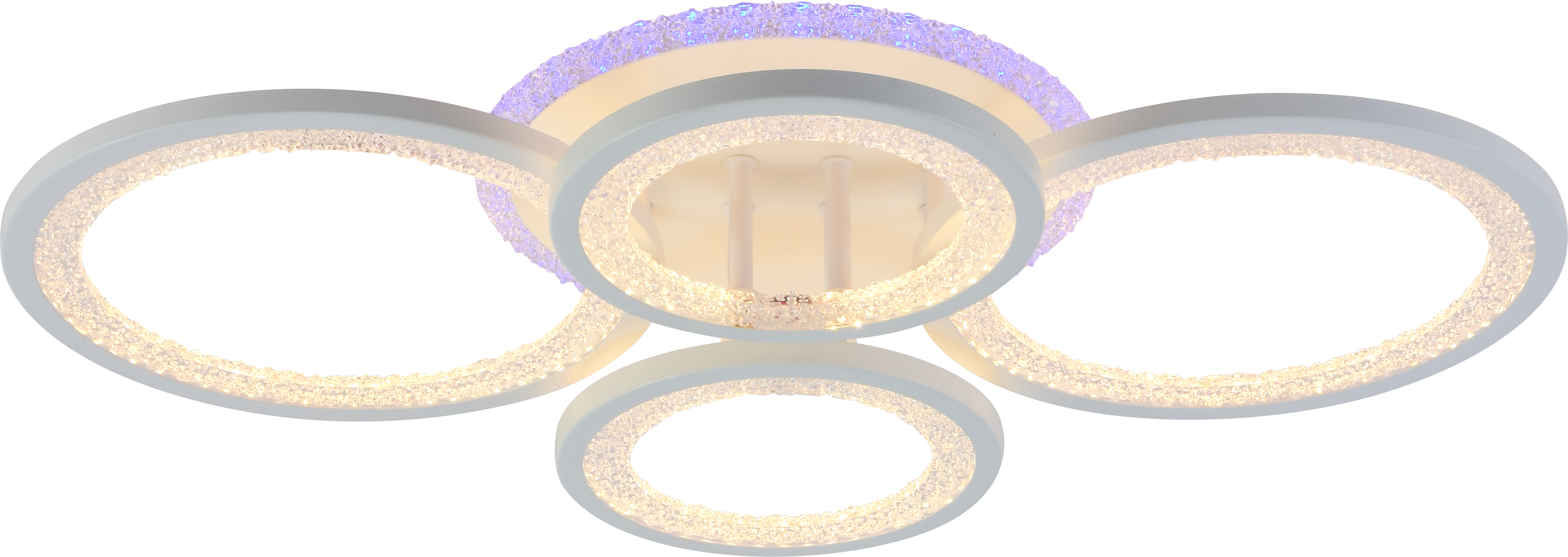 Светодиодная люстра 8448/4 WHT 96W+7W RGB Profit Light