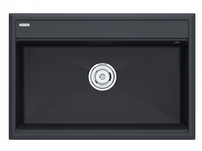Мойка гранитная STEPIA-750, PM117551-AN, антрацит, 750х510, Paulmark