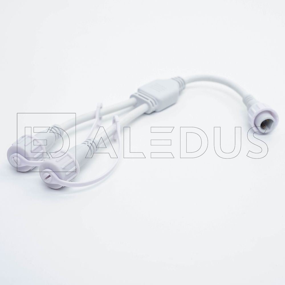 Разветвитель ALEDUS 1-2, 2Pin, белый SP-2Lines-W