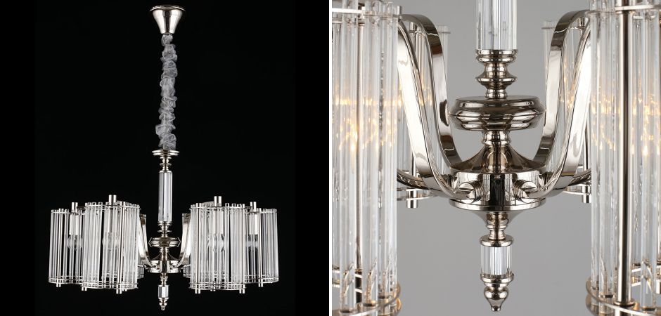 Дизайнерская люстра Barrel Хром 40.5345