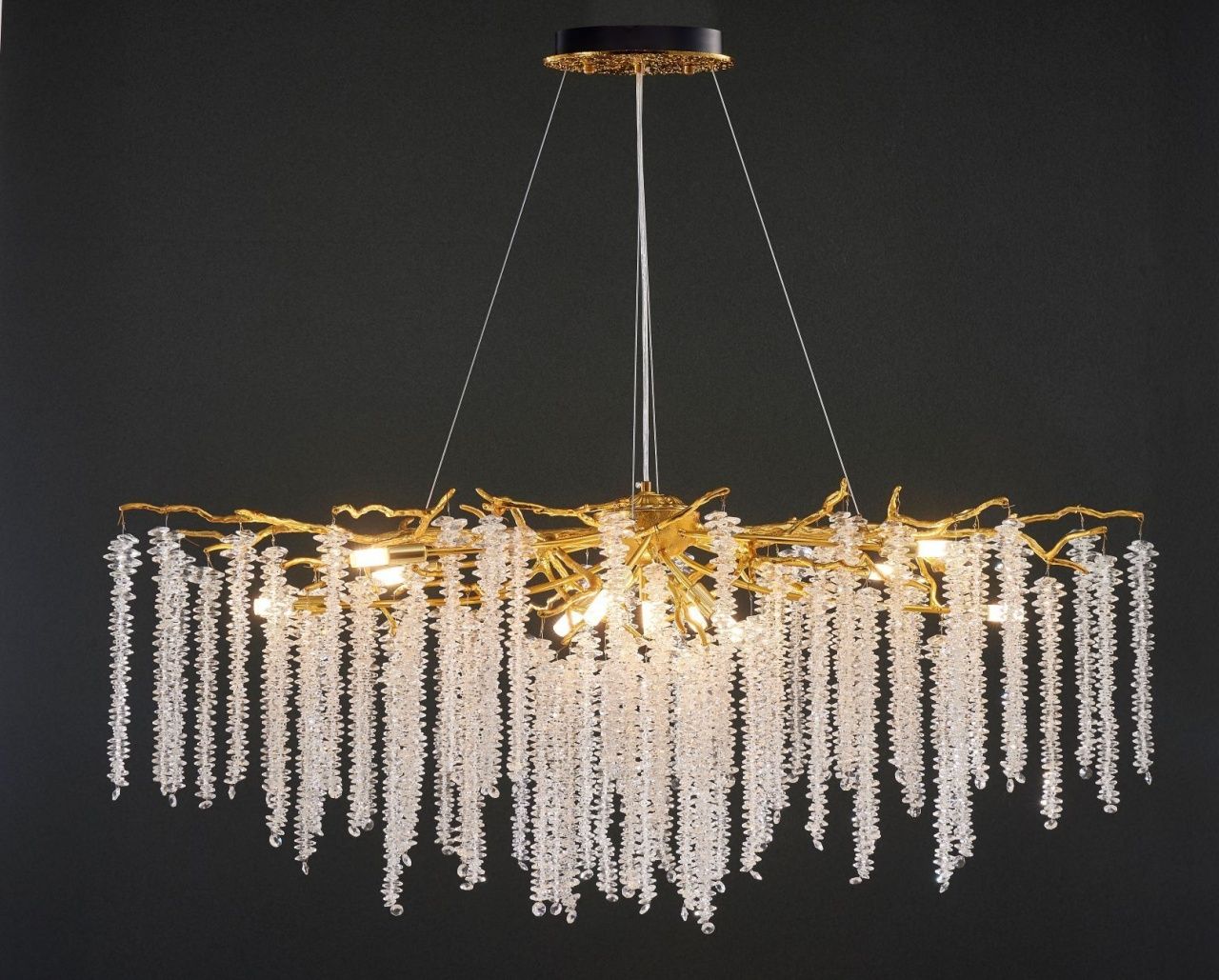 Люстра Coral Crystals Long Copper II Blesslight 20895