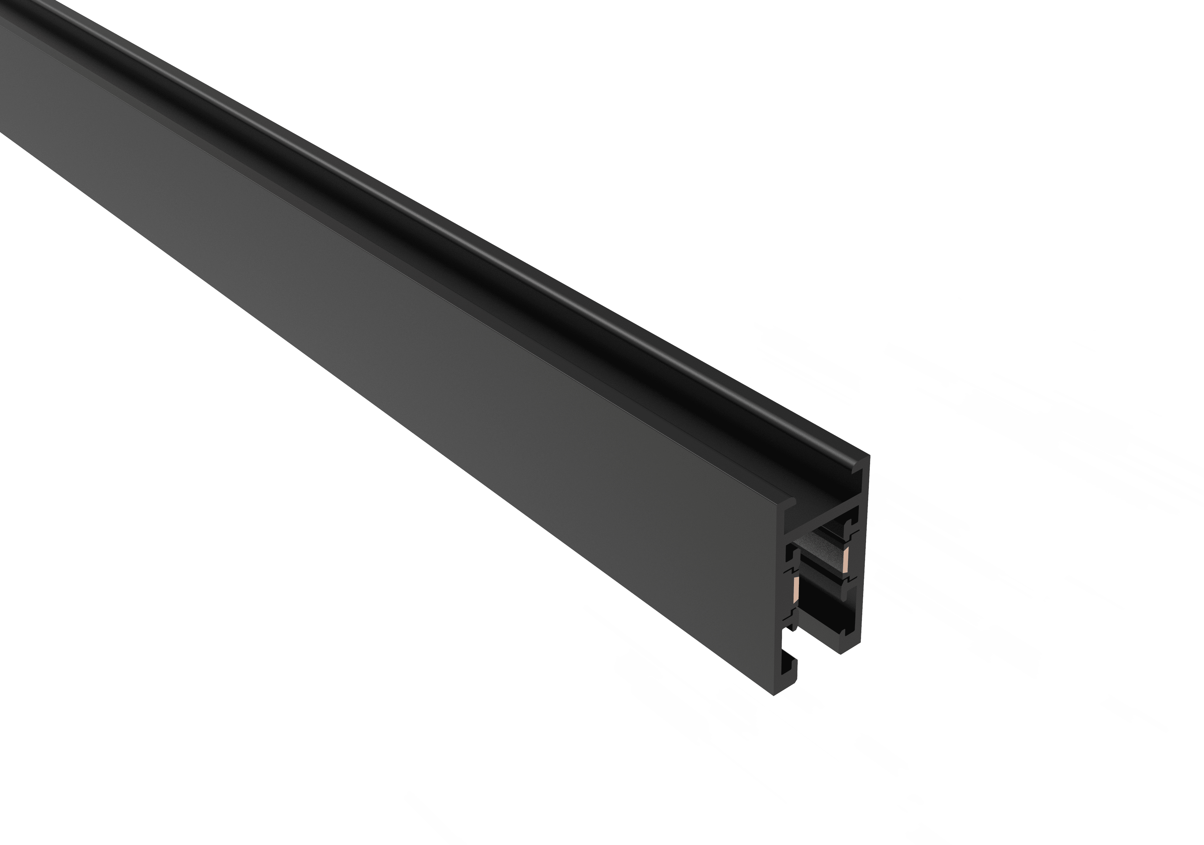 Шинопровод магнитный накладной Crystal Lux CLT 0.116 01 L2000 BL