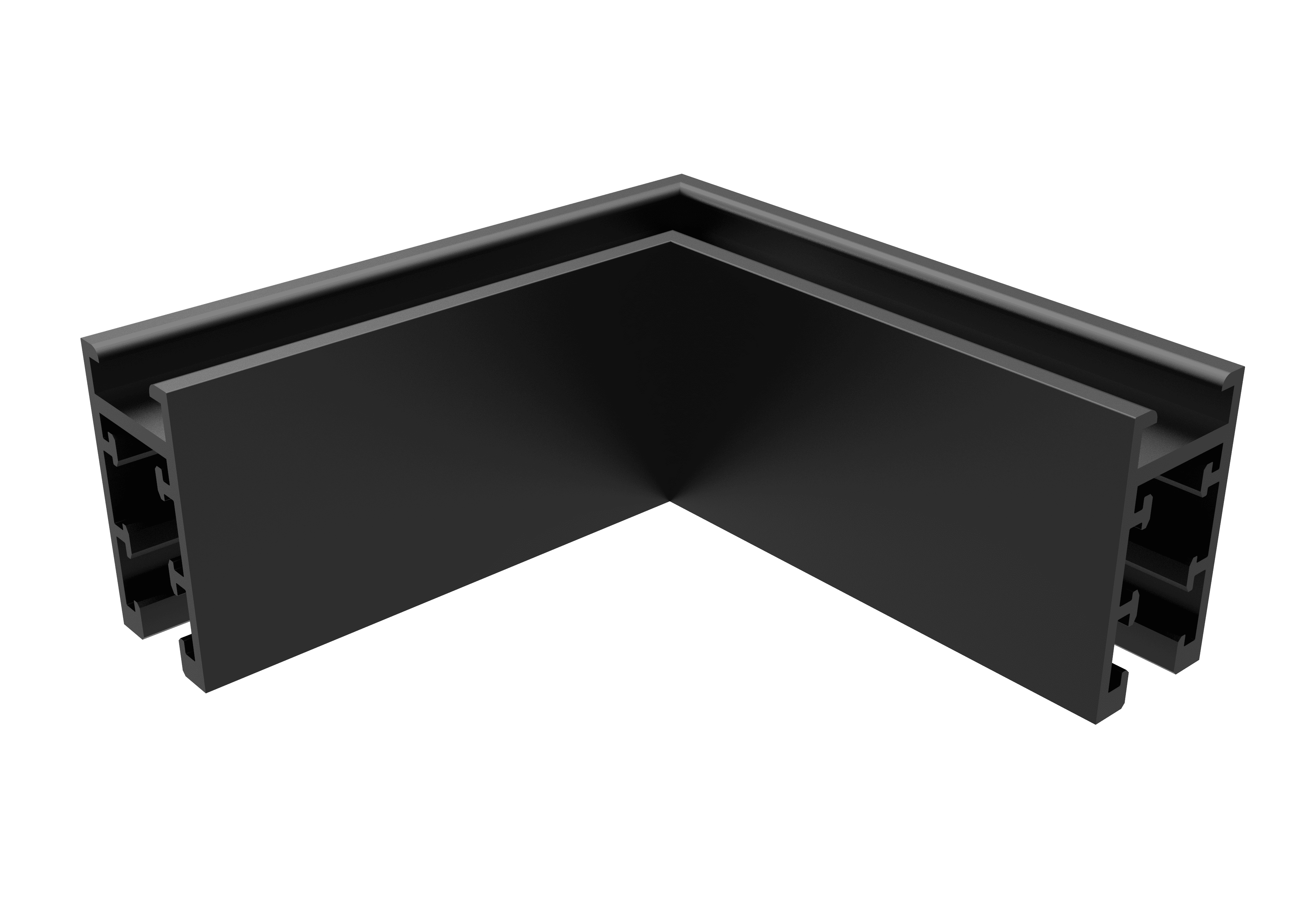Соединитель для магнитного накладного шинопровода угловой Crystal Lux CLT 0.216 04 BL