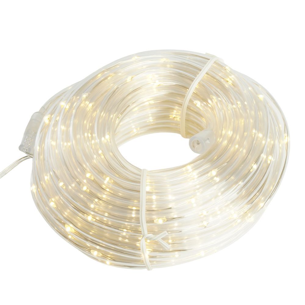 Светодиодная гирлянда Feron CL587 линейная Мини Дюралайт 2700К с контроллером, 15м, c питанием от се