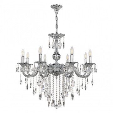 Люстра с хрустальными подвесками AL79101/8/250 B NW Bohemia Ivele Crystal