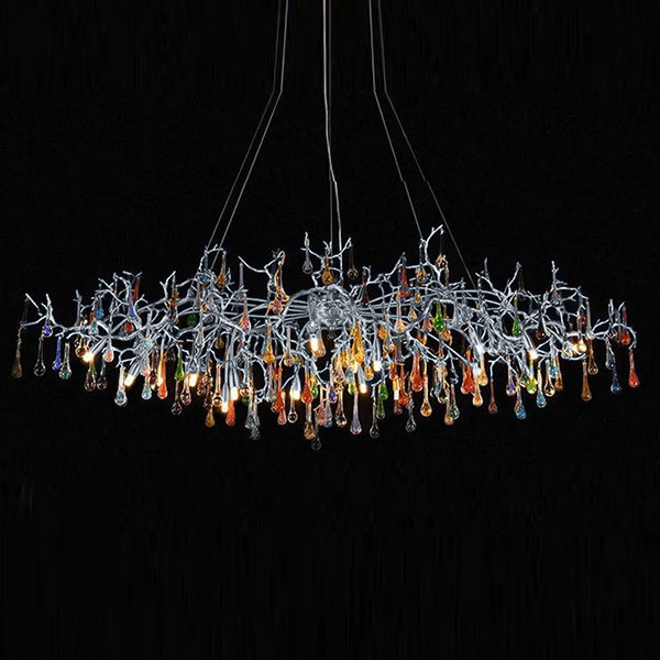 Люстра Bijout Chandelier Silver Long Сolor Great Light LS60503