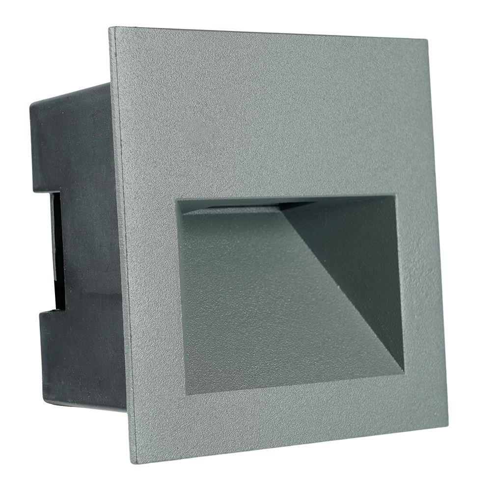 Светодиодный светильник Feron LN013-1 встраиваемый 3W 4000K, IP65, серый