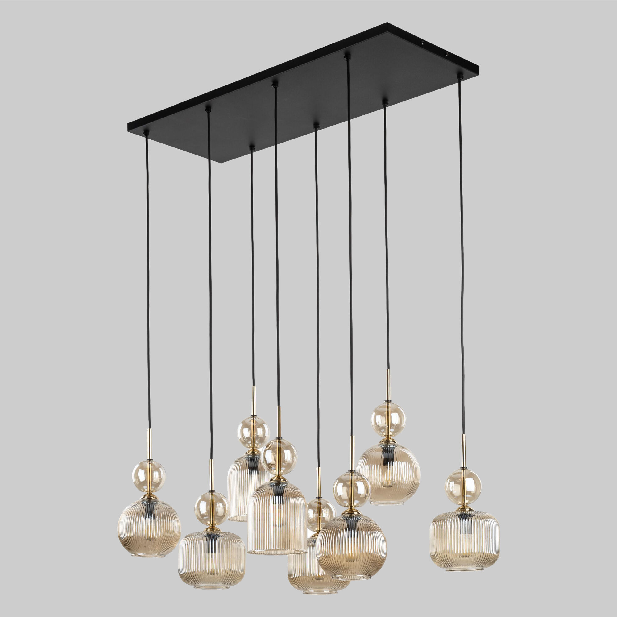 Подвесной светильник со стеклянными плафонами 11045 Sophia Cognac TK Lighting