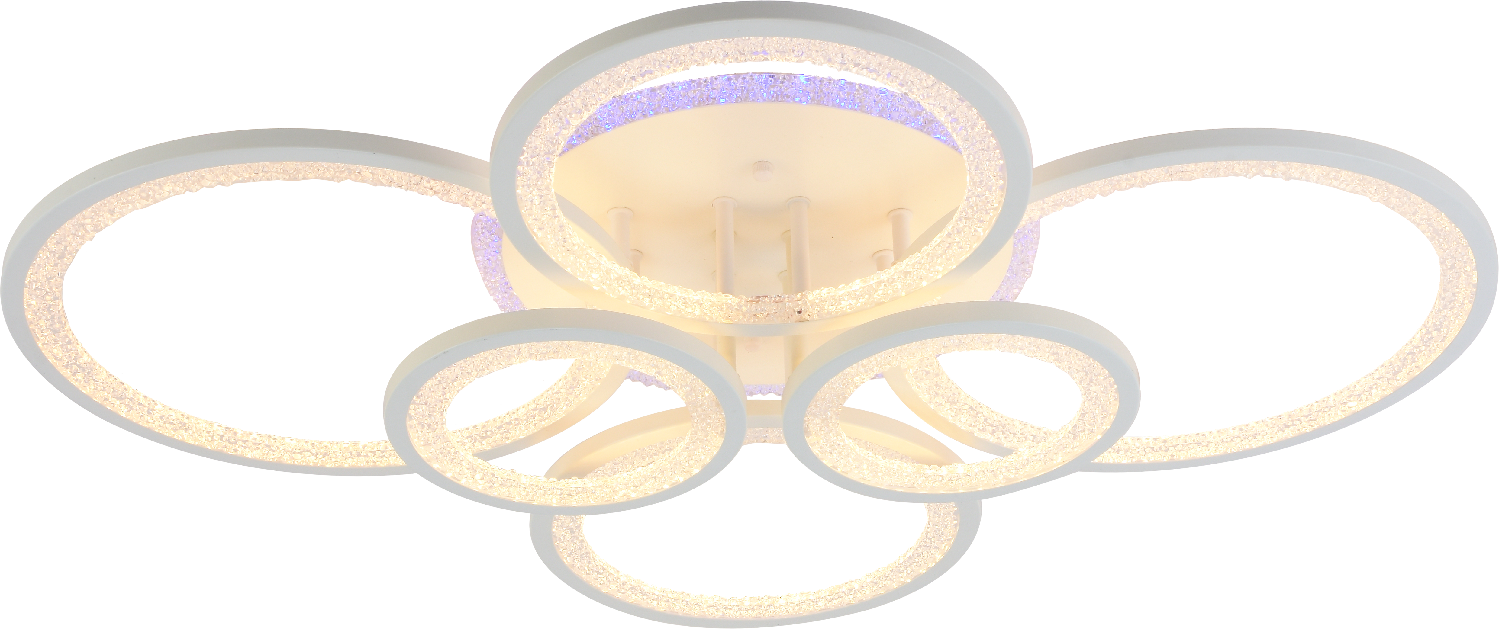 Светодиодная люстра 8448/6 WHT 168W+8W RGB Profit Light