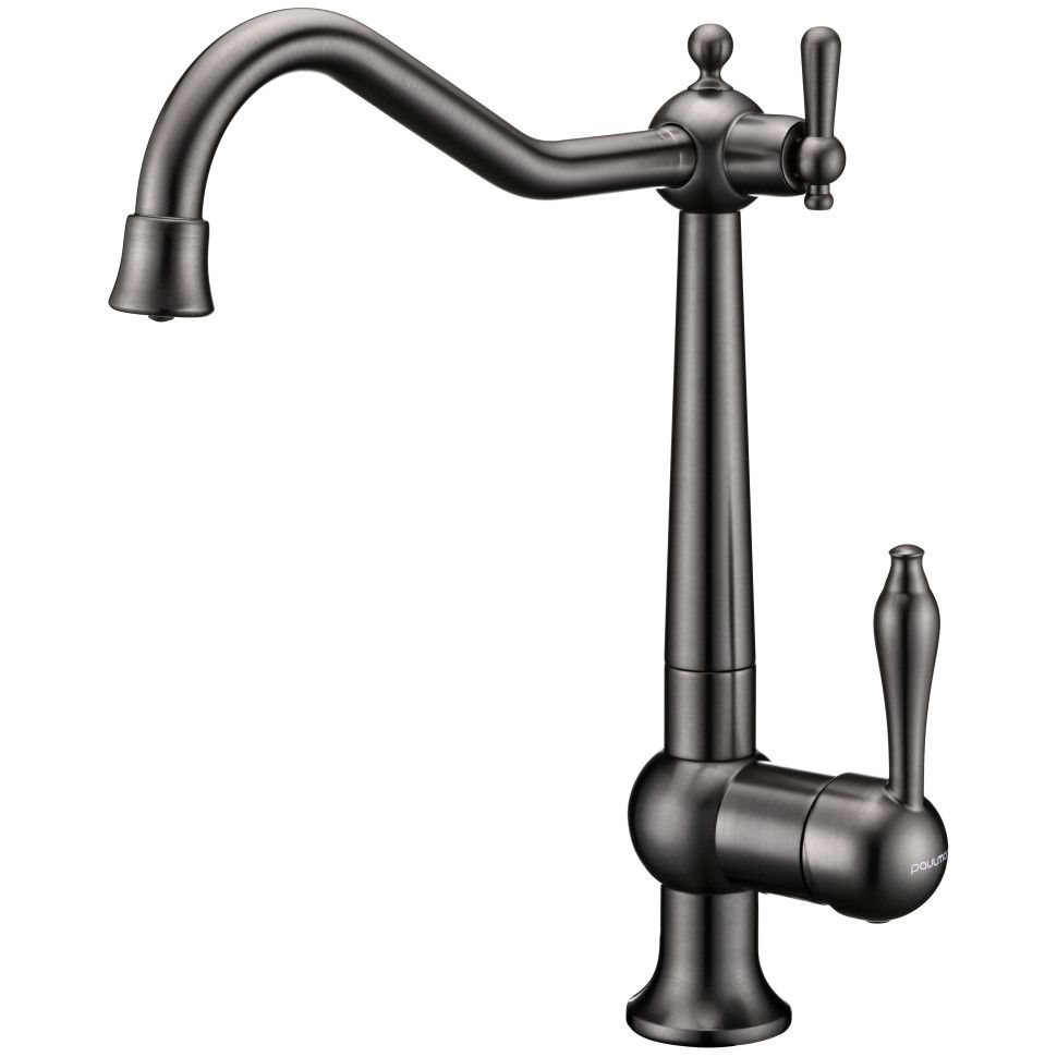 Смеситель для кухни Retro, вороненая сталь, Re213226-GM, Paulmark