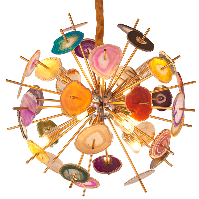 Люстра Agate Burst Chandelier Multicolor Loft Concept 40.736