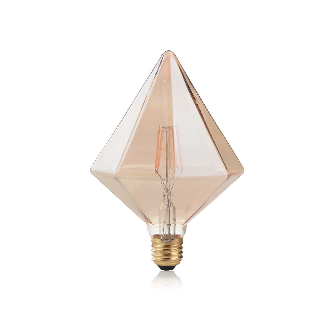 Лампа Ideal Lux E27 VINTAGE 04W PYRAMID AMBRA 2200K 201276