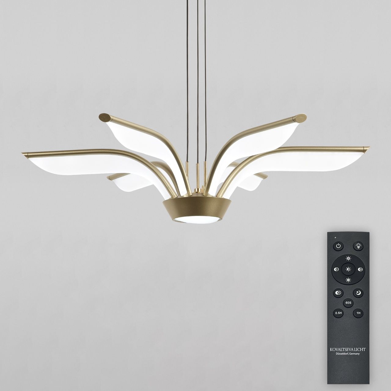 Светодиодная люстра с ПДУ, моб. приложением 100W Natali Kovaltseva HIGH-TECH LED LAMPS 82053 