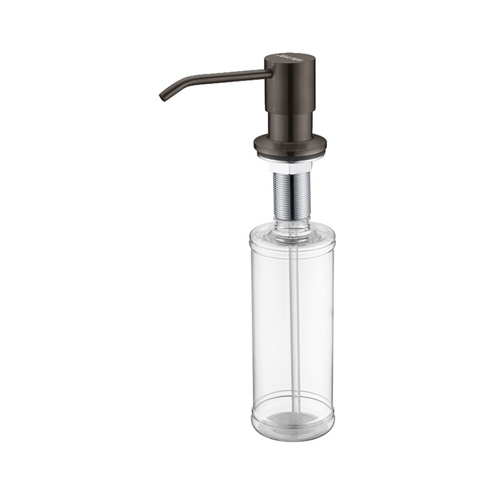 Дозатор для жидкого мыла REIN, D002-GM , вороненая сталь, Paulmark