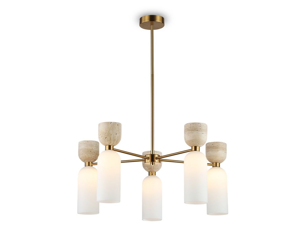 Люстра на штанге с травертином Ambrella Light LH53325