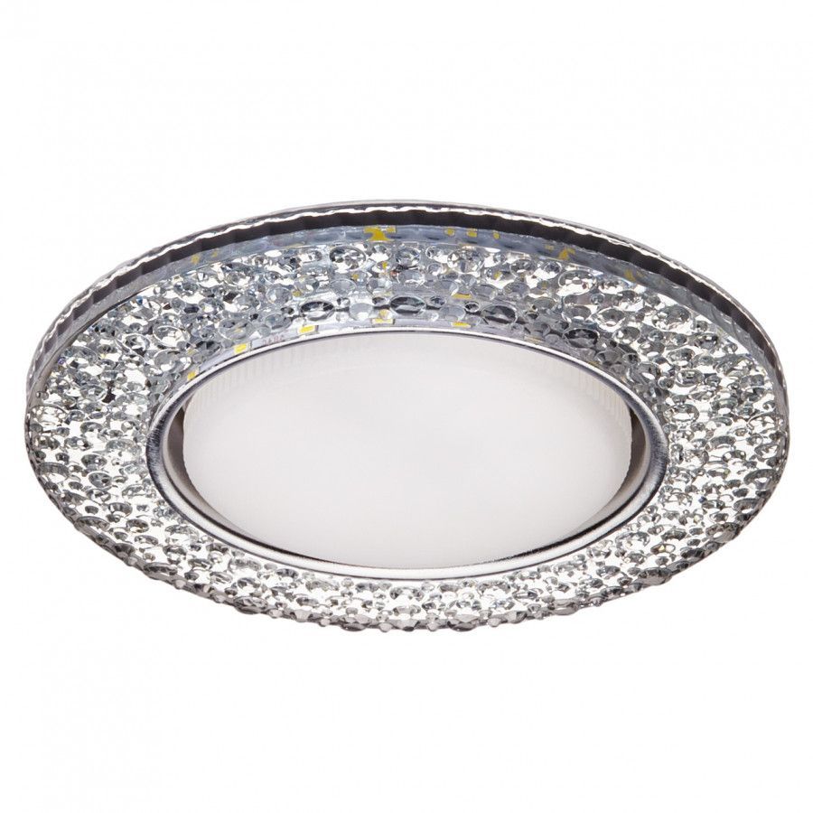 Светильник GX53+LED 4W 4000K, встраиваемый ПОЛИКРИСТАЛЛ CH/CLEAR IMEX IL.0028.2103