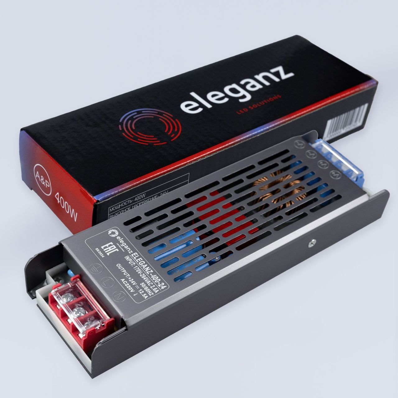 Блок питания для светодиодных лент Eleganz 24V 400W IP44 EL-0004
