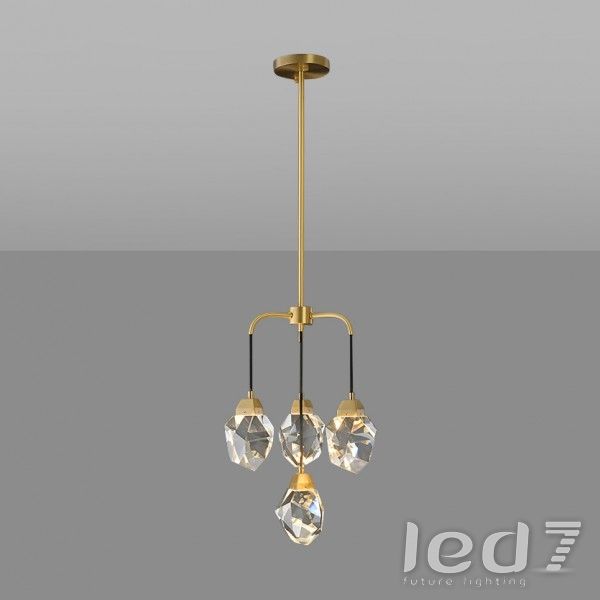 Светильник Loft Industry Modern - Crystal Stone Pendant Chandelier