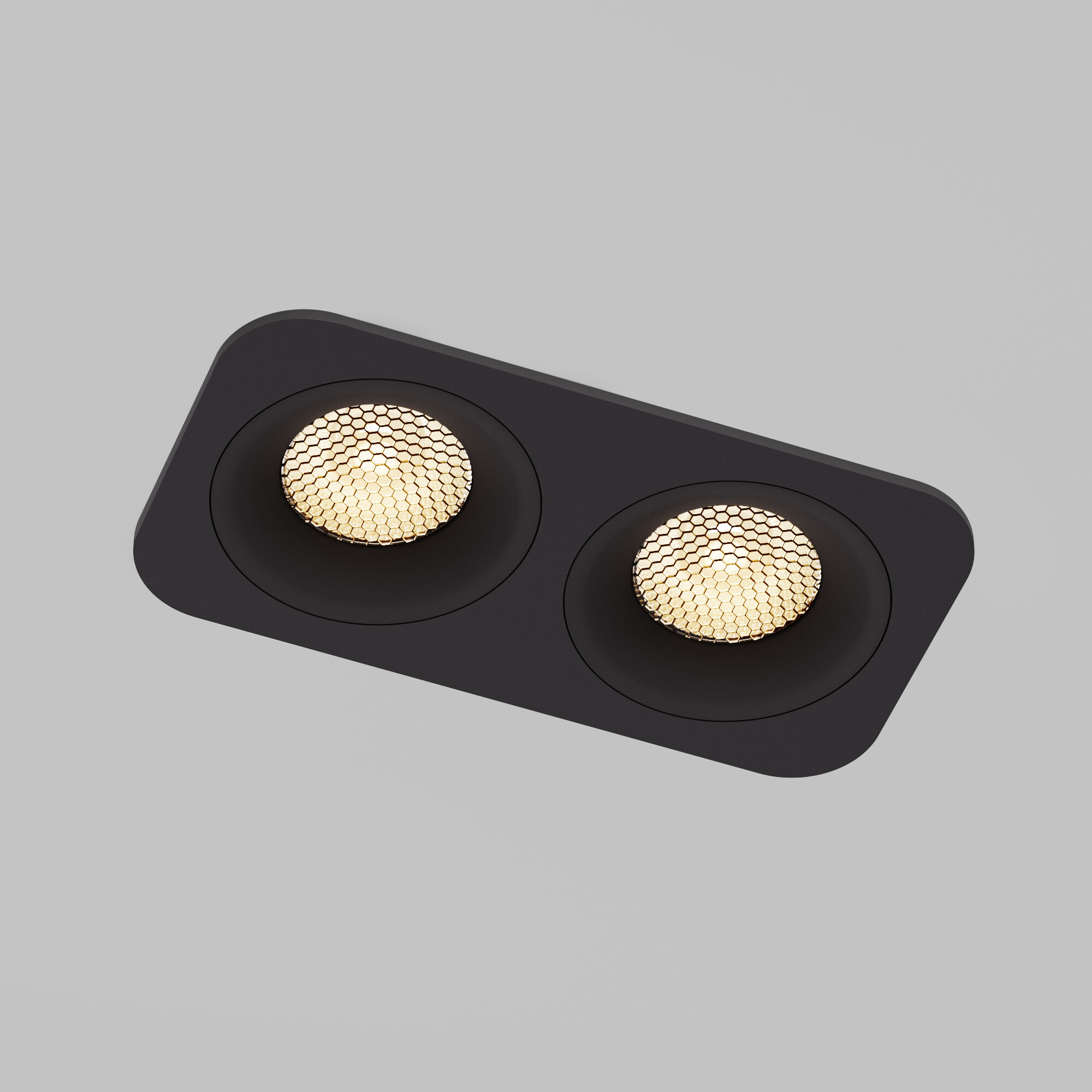 Светильник встраиваемый светодиодный Tetro 20W 3000K черный IP44 15277/LED Elektrostandard