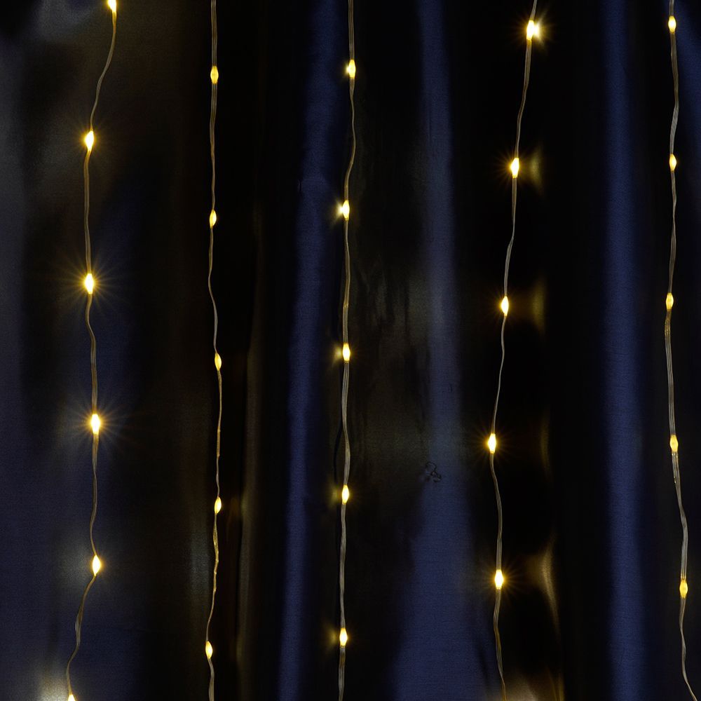 Светодиодная гирлянда Feron CL26 занавес Водопад  2*2м  + 3м 230V 2700К с контроллером, c питанием о