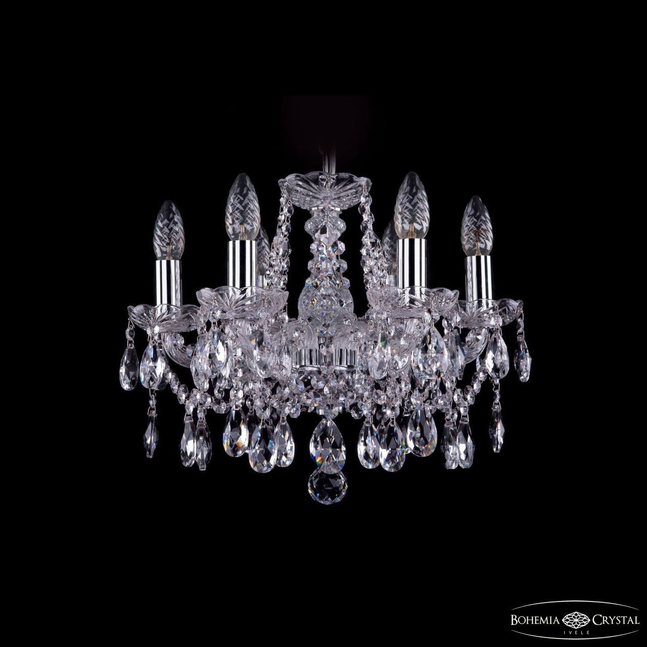 Люстра Bohemia Ivele Crystal 1413/6/141 Ni