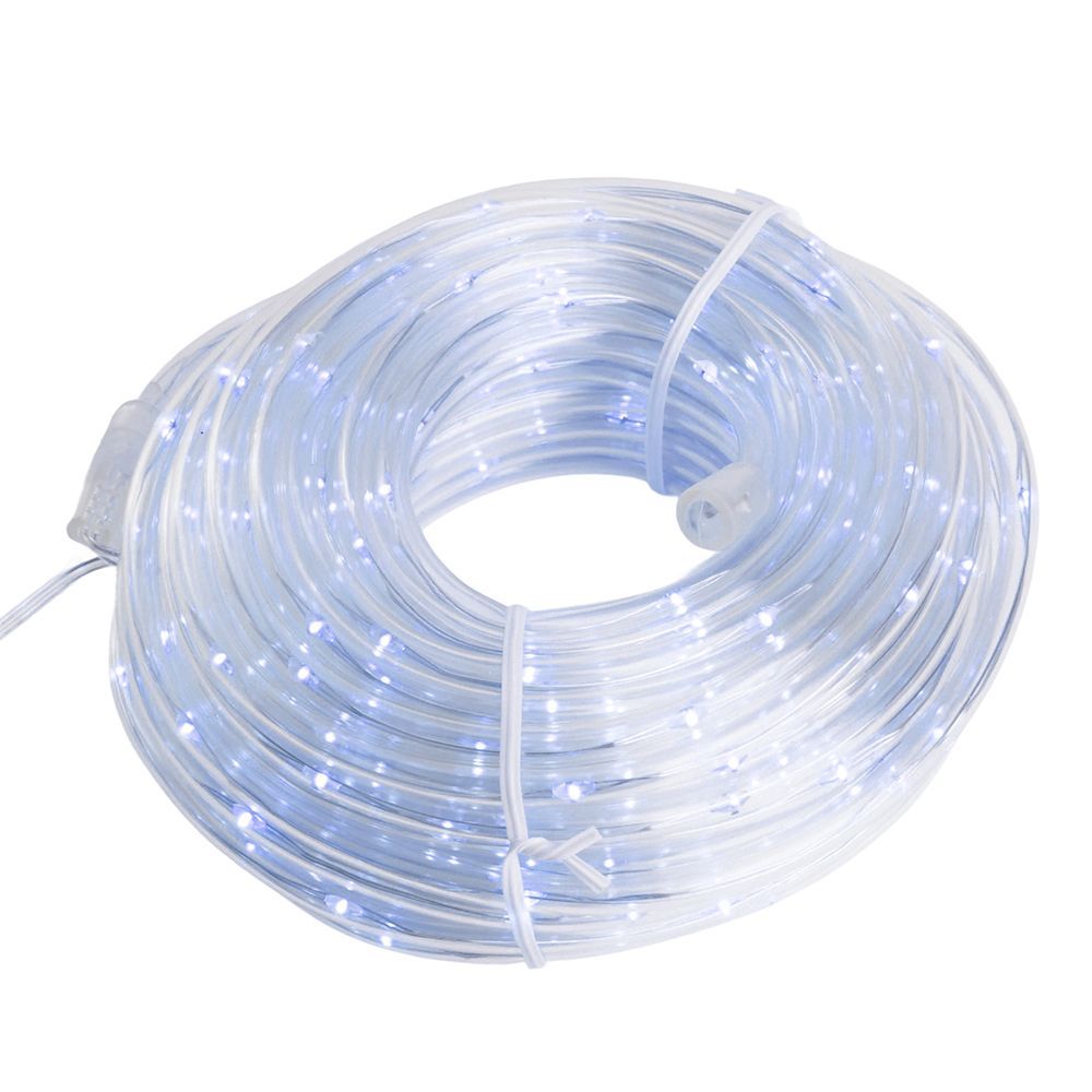 Светодиодная гирлянда Feron CL587 линейная Мини Дюралайт 220V 5000К с контроллером, 15м, c питанием 