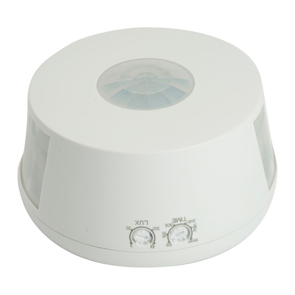 Датчик движения 2000W 30m  120° 360°(верт.) белый SEN19