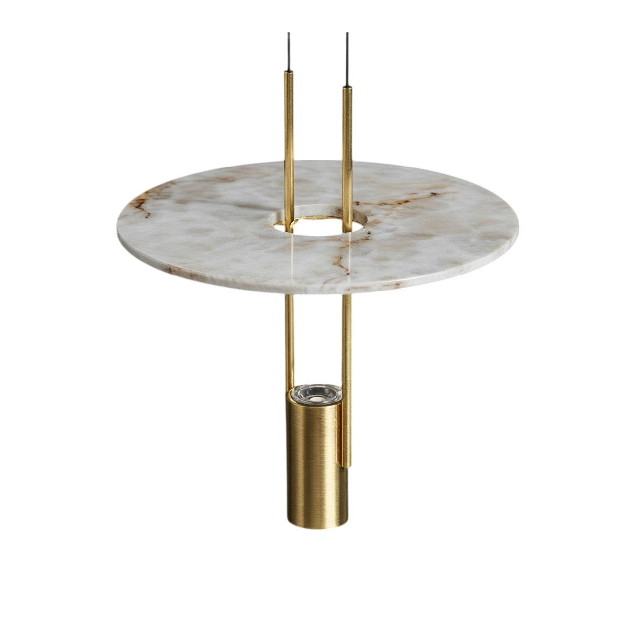 Подвесной светильник 26507P/1 Brass / White Alabaster Delight Collection
