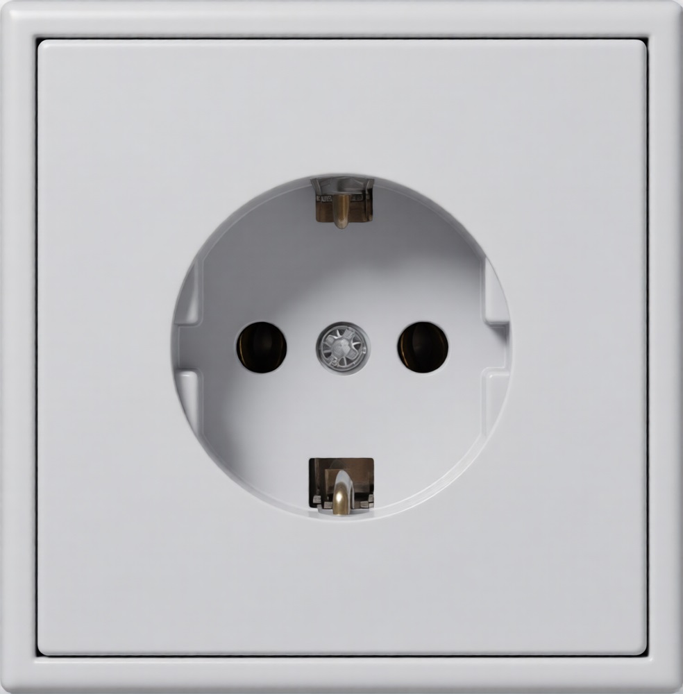 Розетка Liregus Modern с заземлением безвинтовые клеммы IKL16-204-01.M/GC31