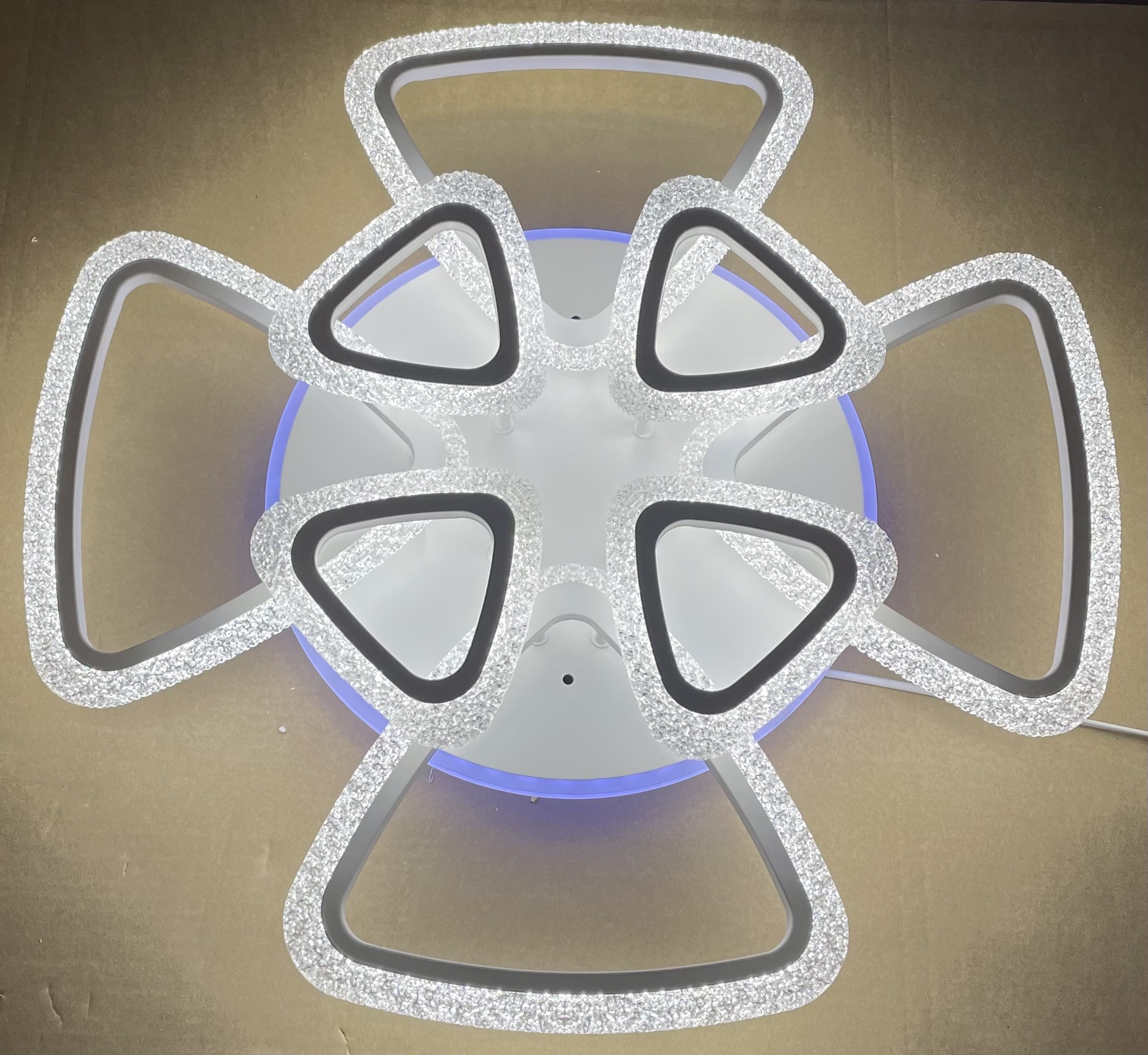Светодиодная люстра 18028/8B WHT 192W+11W RGB Profit Light