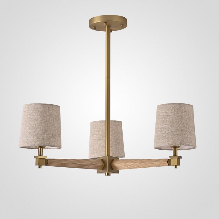 Люстра на штанге Imperiumloft Jorgenson Beige/Light wood STAVRA01 203577-26