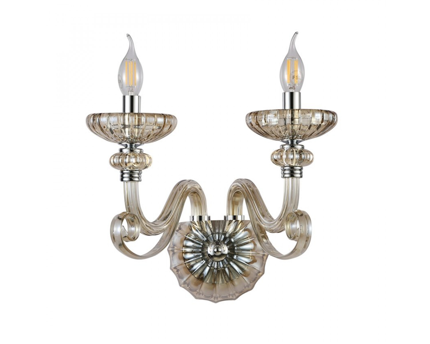 Бра Newport ANNETTE 8622/A chrome cognac