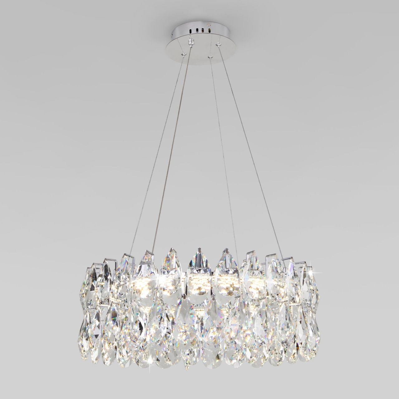 Подвесная светодиодная люстра с хрусталем 90371/1 Strotskis Bogates
