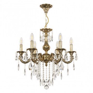 Люстра с хрустальными подвесками AL79101/6/175 B GB Bohemia Ivele Crystal