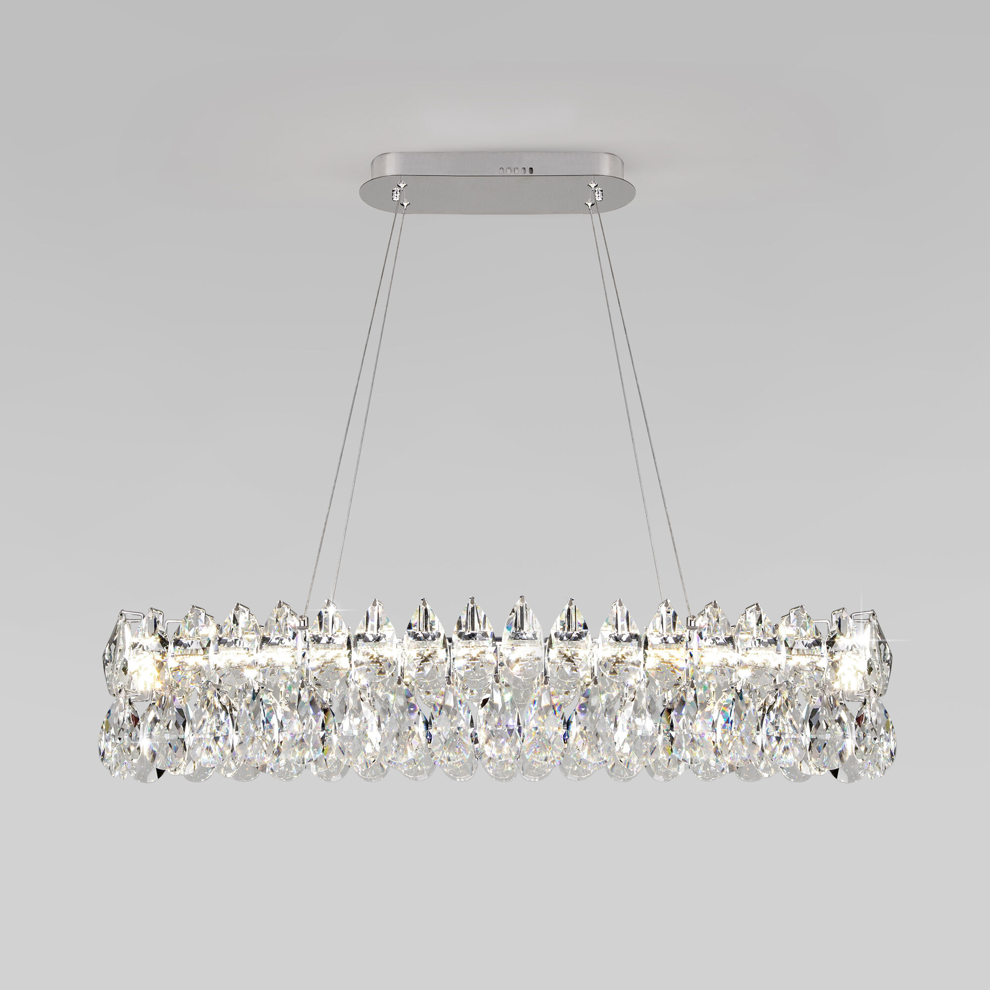 Подвесная светодиодная люстра с хрусталем 90372/1 Strotskis Bogates