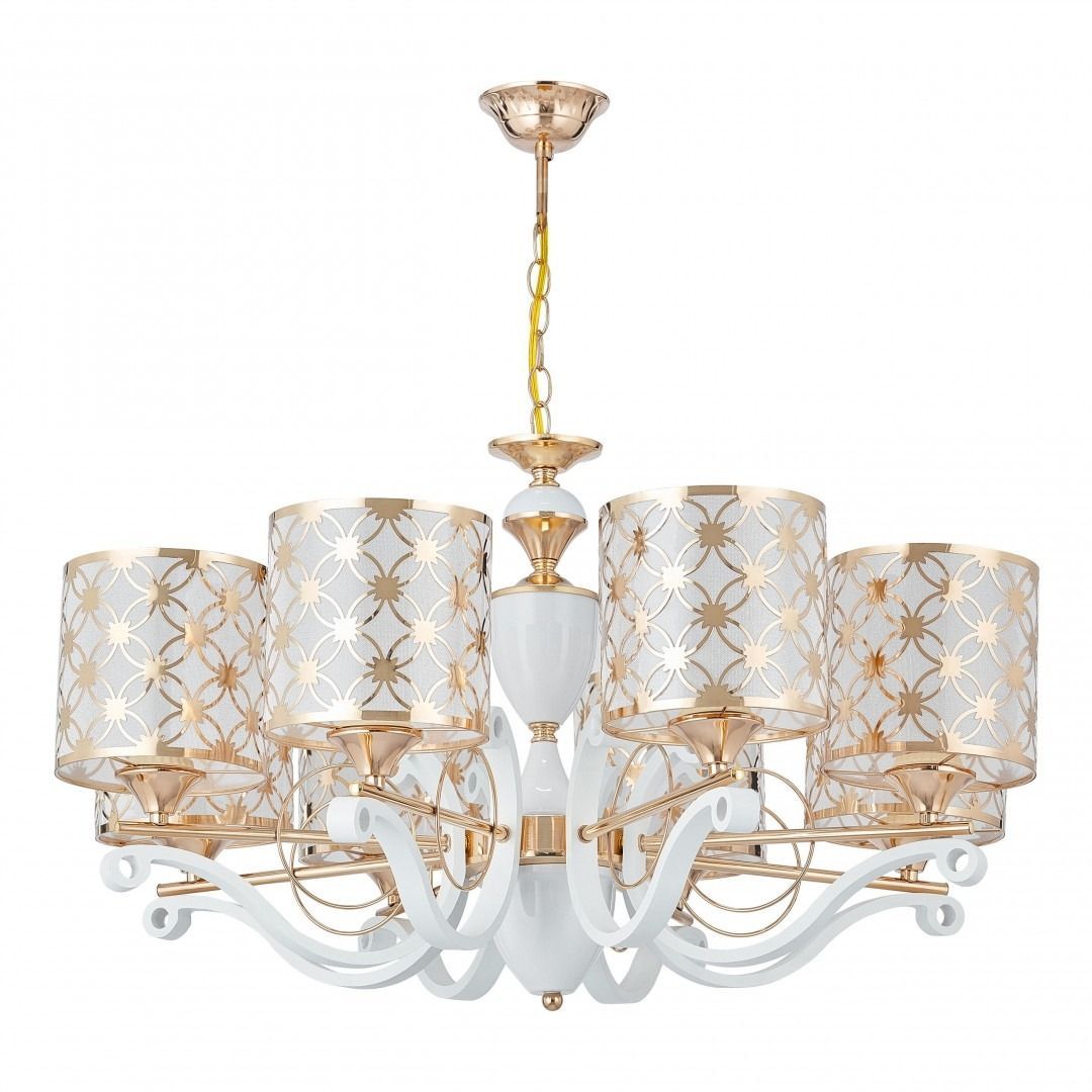 Люстра подвесная с плафонами 303097/8 Wh/Gd Arte Milano