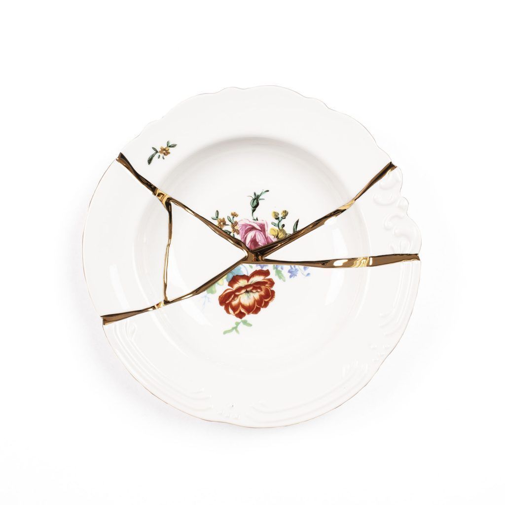 Тарелка глубокая Seletti Kintsugi 09622