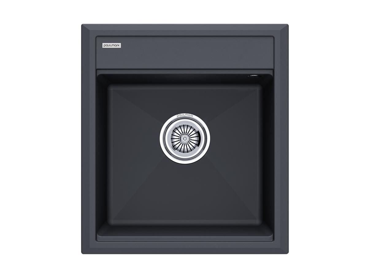 Мойка гранитная STEPIA-460, PM114651-AN, антрацит, 460х510, Paulmark