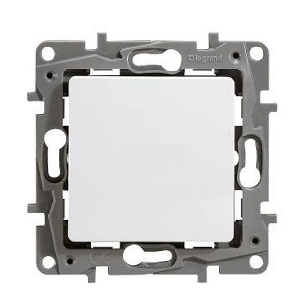 Переключатель 1-клавишный Legrand ETIKA, скрытый монтаж, белый 672205