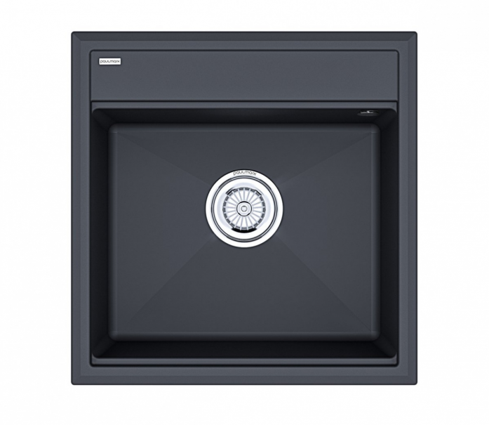Мойка гранитная STEPIA-500, PM115051-AN, антрацит, 500х510, Paulmark