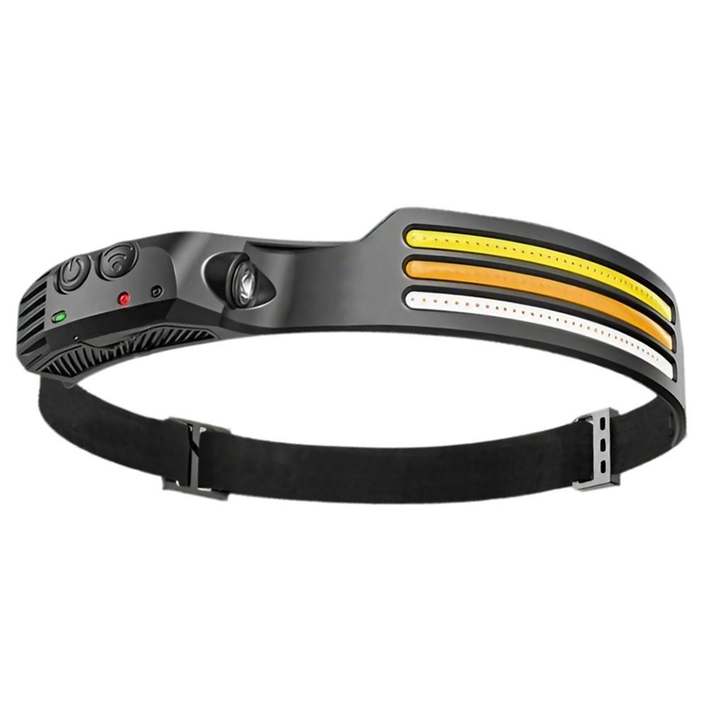 Фонарь налобный FERON TH2316 c аккумулятором 5W, 1200mAh IP44, USB type-C, ABS пластик, резина