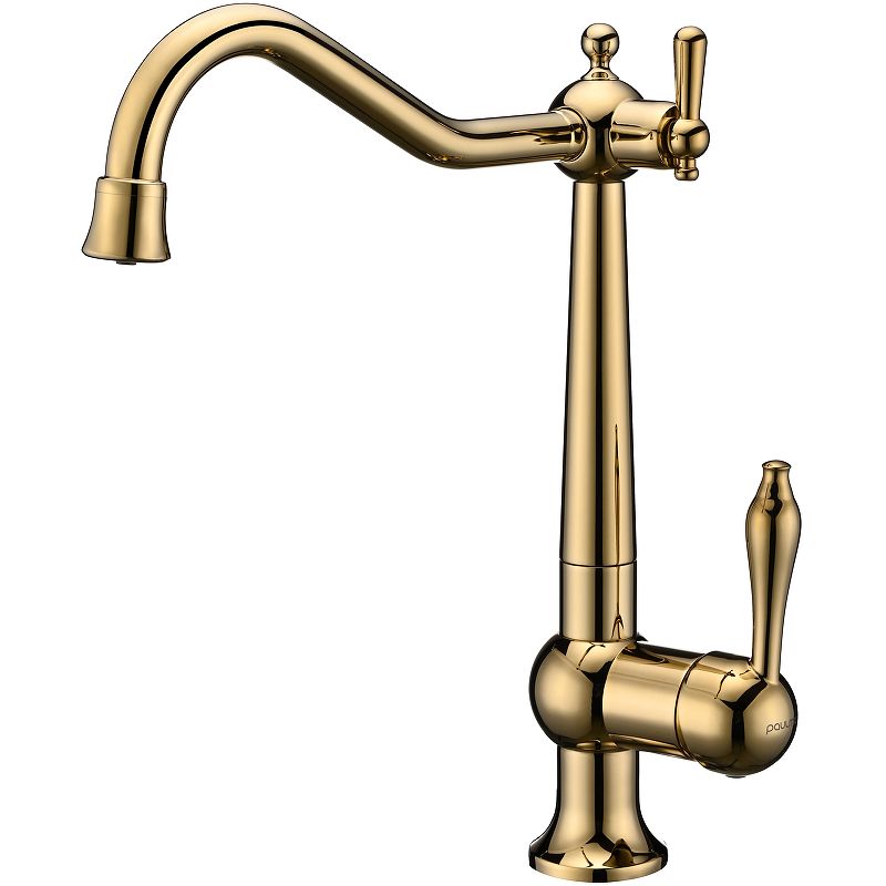 Смеситель для кухни Retro, золото, Re213226-G, Paulmark