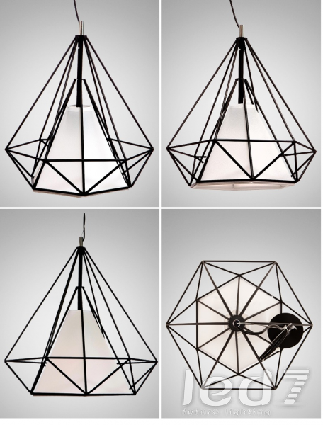 Светильник Kevin Reilly The diamond chandelier: D=53 см - черный