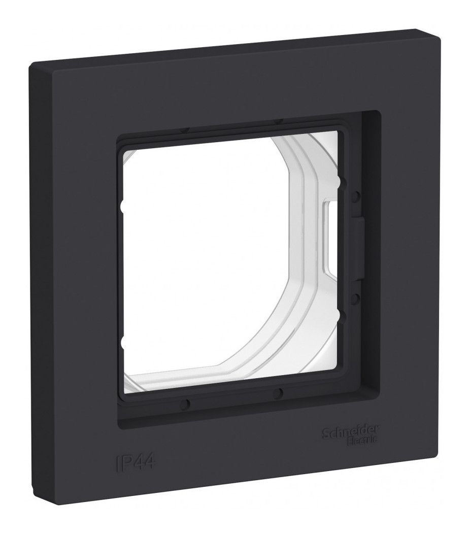 Рамка 1 пост IP44 Systeme Electric ATLASDESIGN AQUA, карбон ATN441001