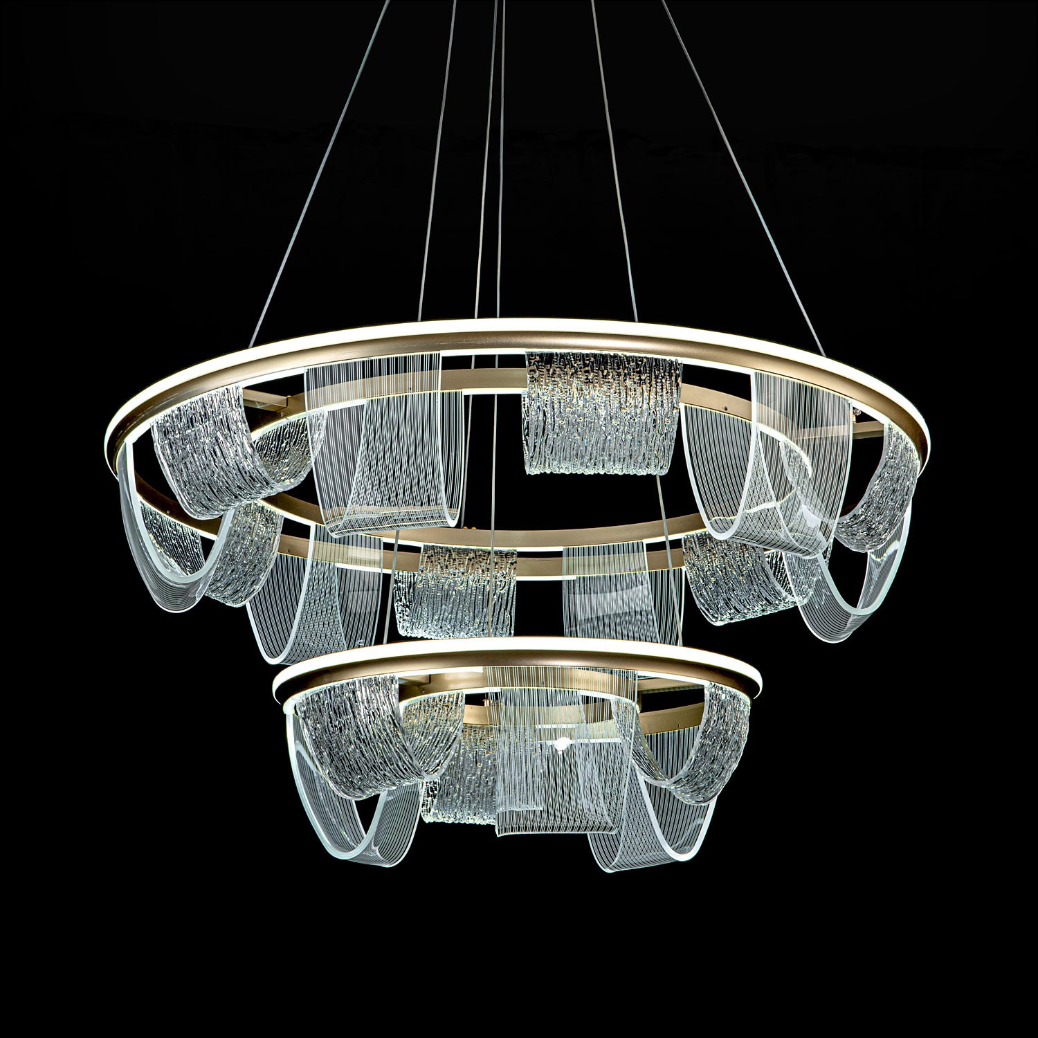 Подвесной cветильник LED4U L7706-800-460 GD