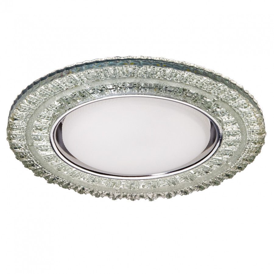 Светильник GX53+LED 4W 4000K, встраиваемый ПОЛИКРИСТАЛЛ CH/CLEAR IMEX IL.0028.2303